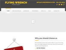 Tablet Screenshot of flyingwrench.com